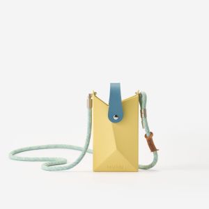 HuluBulu Follow Geometric Vertical Phone Bag for Women EVA Hard Shell Waterproof Korean Style Mini Crossbody Sling Bag
