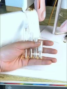 2/3/5/10ml Clear Mini Portable Perfume Bottle Spray Refillable Cosmetic Sample Tube Glass Vials Empty Container