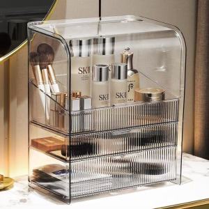 Transparent Makeup Box Cosmetic Box Makeup Tools Storage Drawer Organizer Desktop Rack Beauty Skin Care Jewelry Storage Box化妆收纳盒