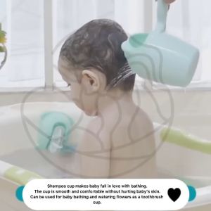 Non-Toxic Bathing Spoon & Baby Shampoo Cup: A Safe & Easy Way to Bathe Your Baby