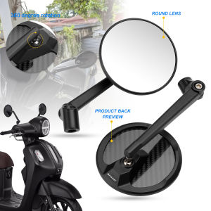 carbon fiber motorbike moto rear view mirrors for kawasaki honda suzuki benelli vespa yamaha mirror motorcycle rearview