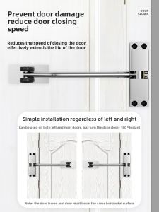 MONLEYTA | Automatic Door Closer Buffering Sliding Door Closer Device for Wood Doors