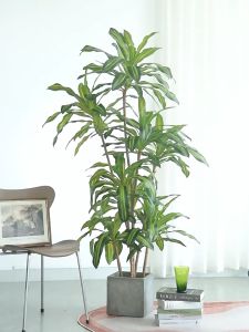 Artificial Dracaena Silk Plant – Realistic Evergreen Faux Yucca Palm for Indoor/Outdoor Decor Perfect for Living Room Home Office