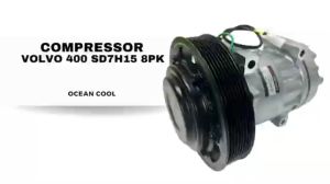 คอมเพรซเซอร์วอลโว่ SD7H15 4 หู สายพาน 8 ร่อง พร้อมมู่เล่คลัชต์ คอมแอร์ วอลโว่ ทรัคนิสสัน ยูดี ร่องฟัน สำหรับ Truck