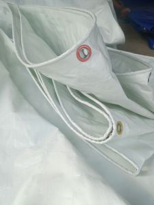 terpal a5 putih ukuran 4x6 siap pakai 4mtr X 6mtr/ lengkap dengan ring/mata ikan