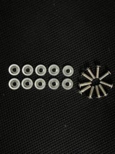 10 Cái Ốc Vít Lục Giác M6 Kiểu Dáng Xe Hơi Vít Lõm Kèm Ron Chắn Bùn Phụ Tùng Độ Chế Động Cơ Nâng Cấp Xe