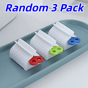 3-Pack Toothpaste Squeezer Leak-Proof Toiletry Dispenser for Efficient Family & Travel Use