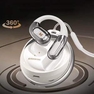 Monster AC330 Open Ear Earphones Bluetooth 5.4 Wireless Earphone IPX5 Waterproof Sport HD Sound Earbuds