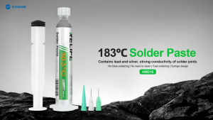 ครีมบัดกรีเงินผสมตะกั่ว Relife HW21S Lead-Containing Silver Solder Paste ครีมบัดกรี 183 องศา 10CC วัสดุบัดกรีฉีด สำหรับซ่อมมือถือ