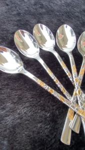 Sendok Garpu Sultan Stainlees Steel Sendok Garpu Mewah Tebal