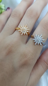 Grosir Rings Cincin Berlapis Emas 24K Gold Korea Perhiasan Wanita Emas Muda Anti Karat Aksesoris Jewelry