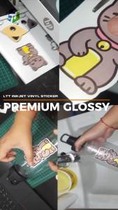 LTT Vinyl Sticker Paper waterproof A4 20 Sheets Glossy Matte Transparent Heavy-Duty