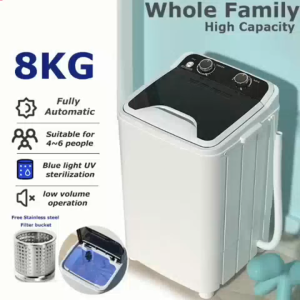9KG Washing Machine Fully Automatic MINI Washing Machine with Dryer Stainless Steel Drain
