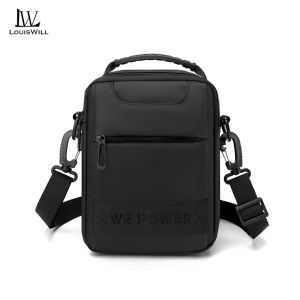 LouisWill Men’s Bags Mini Waist Bag Fashion Shoulder Bag Cross Body Bag Messenger Bag Large Capacity Sling Bag Casual Bag Men Fashion Waterproof for Sport Street Travel Outdoor