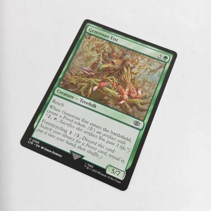 MTG Card GENEROUS ENT Magic the Gathering Trading Card Game Green Near Mint  Condition Mtg Card Unisex Collectible Card Game - Lazada | Lazada PH