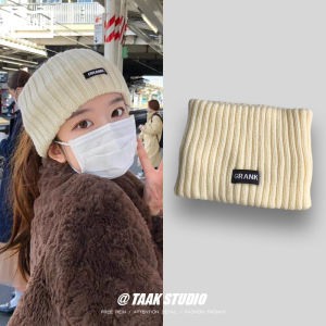 Dương Beixuan Cùng Phong Cách Thể Thao Chữ Rộng Cạnh Băng Đô Quấn Tóc Hàn Quốc INS Street Ấm Áp Đầu Dệt Kim Bao Phụ Nữ Phụ Kiện Tóc