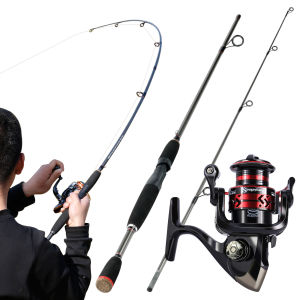 Sougayilang COD Set Alat Pancing Murah Lengkap 2 Bagian 1.8m 2.1m SP Pancing Dan 1000-4000 Seri SP Reel Pancing Dengan Umpan Hadiah 150m Pancing Kit Aksesori Lengkap Untuk Memancing