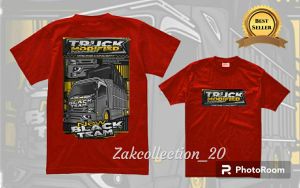 KAOS BAJU ANAK TRUK BLACK TEAM USIA 1-12 TAHUN