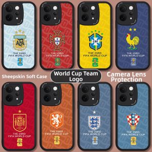 MOBAOKE | World Cup Team Emblem Soft Silicone Anti-drop Phone Case