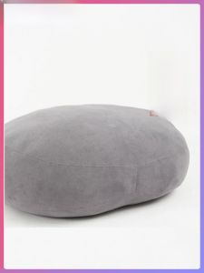 Japanese Style Backrest Pillow Office Nap Car Cloud Pillow No Label round Shape Velvet Fabric PP Cotton Filling Pure Color