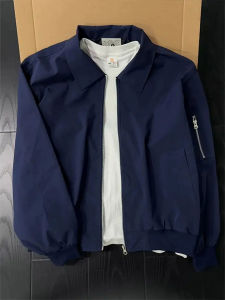 ZHUOCAN | Autumn Spring Short Flight Jacket with Turn-down Collar