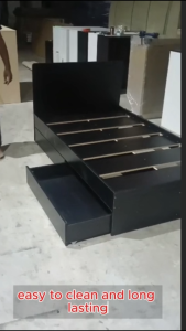 [FREE INSTALLATION] KENZZO: E1 Grade Special Edition Wooden super single bed frame with headboard /super single