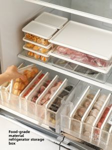 Antibacterial Food Grade Sealed Preservation Box Refrigerator Freezer Storage Container Rectangular Shaped Plastic Box Organizer