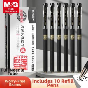 M&G | Exam Special Carbon Black Quick Drying Smooth Non-Smudging Plug-Type Ballpoint Pen 0.5mm