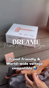 【NEW】Dreame Pocket Uni Hair Dryer | SmartVolt™ Global Voltage | Travel-Friendly | Curling Unfrizz Nozzle | 330g | 60dB