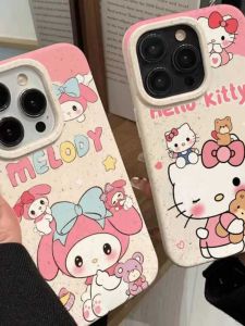 Cute Kitty Cat Mewert iPhone 15 pro Max Cartoon Apple 14 Premium Fun 14 plus Interesting 12 13 Best Selling X XS Wheat XS Max Personalized Full Cover Anti-Fall Case
