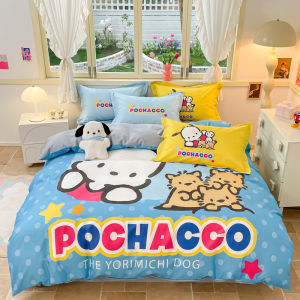 Cotton Cartoon Bedding Set Cute Single Piece Duvet Cover Bed Sheet Dormitory Three-piece Set Comfortable Skin-friendly Chinese Origin