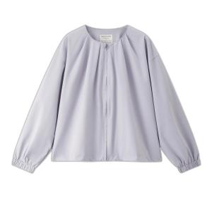 Áo Khoác Dáng Rộng Giordano Cho Nữ Mùa Thu Đông Cổ Tròn Xếp Ly Dáng Rộng Thường Ngày Áo Khoác Ngoài Thường Ngày Dài Tay