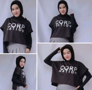 Crop Nation Untuk Senam Gym Fitness Zumba Wanita