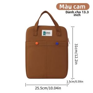 DANYCASE | Túi Đựng Máy Tính Bảng Có Đệm 14/11 Inch Màu Trơn Chống Sốc Siêu Nhẹ Chống Mài Mòn Túi Đựng Máy Tính Xách Tay Du Lịch Cho MacBook Pro/Air Protection