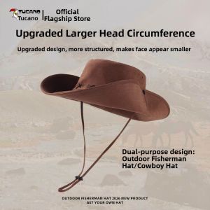 TUCANO | Wide Brim Outdoor Face Slimming Denim Hat Men and Women