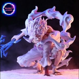 Ready Stock One Piece Monkey D. Luffy Gear 5 Thunder Nika Sun God 18cm PVC Figure Collection 海贼王路飞五档太阳神尼卡蹲姿闪电二挡果实觉醒手办