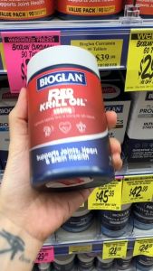 HÀNG CHUẨN ÚC Dầu nhuyễn thể hỗ trợ tim mạch khớp não Red Krill Oil Bioglan 1000mg 60 viên