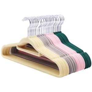 CHUSHE | Anti-Slip No-Mark Shoulder Protection Hangers 100 Pieces