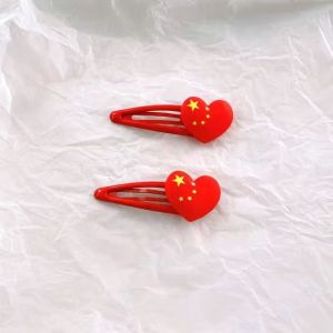 Kẹp Tóc Vòng Tròn Quốc Gia Năm Ngôi Sao Mới Du Lịch Lễ Hội Tình Yêu Trang Trí Tóc Dễ Thương Dây Buộc Tóc Cho Học Sinh Nữ