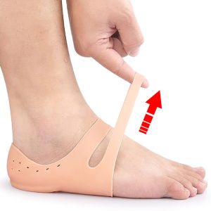 1Pair Plantar Fasciitis Gel Heel Protectors Heel Cups with Arch Support for Women & Men Heel Inserts for Foot Pain & Flat Feet