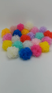 { NY ACC } Spons Mandi Jaring Kecil Mini Sikat Shower Puff Gel Busa Sabun Cair