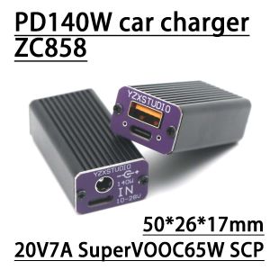 PD3.0 140W TYPE-C USB Car Charger Fast Charging Converter Desktop Adapter 20V SuperVOO PPS QC PD DC 5525 12V 24V TO 5V 15V 20V
