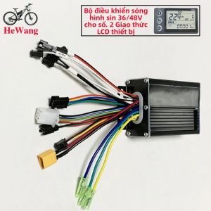 Bộ Điều Khiển Động Cơ Không Chổi Than 24V/36V/48V Sóng Sin 350W 500W 20A Cho S866 V889 Số 2 Giao Thức Màn Hình LCD Nhạc Cụ Xe Đạp Điện Xe Tay Ga