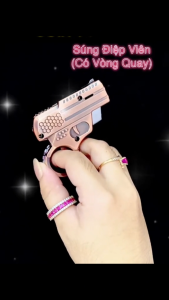 Bật lửa khè hình súng điệp viên có vòng quay (fullbox) – đẹp độc lạ giá rẻ miễn ship – xài gas