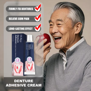 oralhoe | ORALHOE 40g Denture Adhesive Cream Firmly Fix Dentures Relieve Gum Pain Irritatio Long-lasting Stable Effect Not Loosen Easily