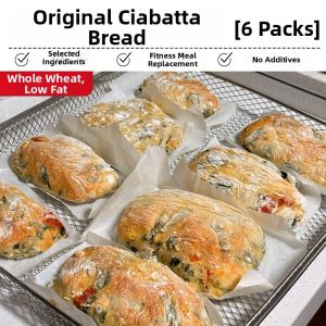 MENGXIANDAI | Low-fat No-sugar Whole Wheat Ciabatta Artisan Made Bread