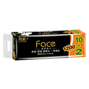 Jie Rou Black Face Tissue Paper 4 Layers 36 Rolls 100g Toilet Bathroom Hygienic Napkins Household Cleaning Toilet Paper