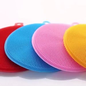 Spons Cuci Piring Silikon Serbaguna Spon Sponge Silicone Busa Alat Dishwashing Sikat Bulat Warna R668