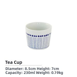 Mino Yaki | Japanese Underglaze Ceramic Bowl Set with Salad Bowl Steak Plate and Dessert Plate