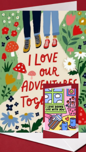 I Love Doing Life With You Card Cute Couple Romance Greeting Card Gift Sweet